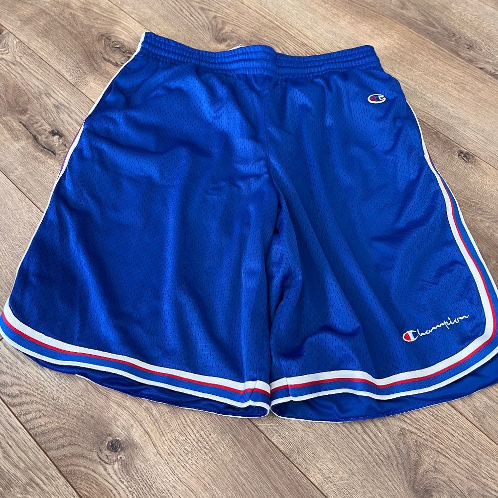 champion, medium, blue with red and white stripes